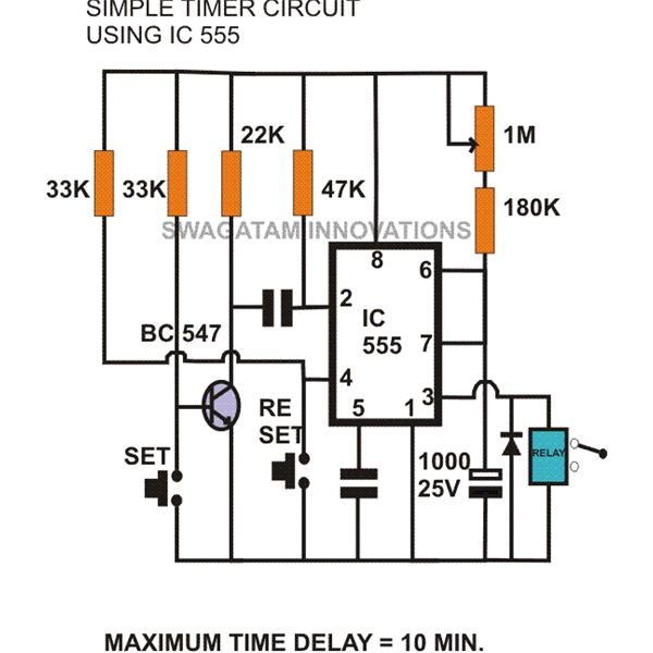 555 ic timer circuit projects